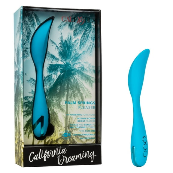 CalExotics California Dreaming Palm Springs Pleaser 10-Function Flexible Luxury Tantalizing Rechargeable Silicone Vibrator