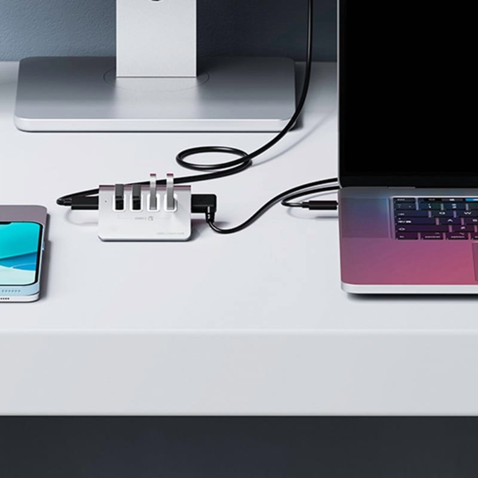 Efficient Data Handling US 3.2 Hub USB Power Hub Aluminum Shell PC Accessories