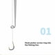 thumbnail image 3 of Soidarity Anzuelo de pesca Garganta profunda Dispositivo de desacoplamiento rápido Herramientas de desenganche Anzuelo Extractor de seguridad Separador Pescar Rojo Soidarity OD032355-01, 3 of 6