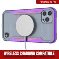 thumbnail image 4 of Designed for iPhone 13 Pro [Avenger Defense Series] Protective Military Grade Cover W/Aluminum Frame [Clear, 4 of 5