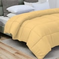 thumbnail image 3 of D.N.G. BEDDINGS 800 Thread Count 3 Piece Comforter Set, 100% Egyptian Cotton Cover, Damask Stripe, Oversized Super King Size, Gold Color, 3 of 6