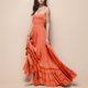 thumbnail image 4 of Gibobby Vestido Causal para Mujer de Verano Maxivestidos con fruncido para mujer Verano 2024 Sexy Flowy Beach Long Backless Slip Dress(Rosa,M), 4 of 5