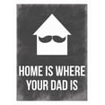 thumbnail image 2 of Grey, Jace 12x14 White Modern Wood Framed Museum Art Print Titled - Dads Home, 2 of 4