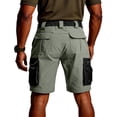 thumbnail image 6 of Dwellite Cargo Short for Men 2026 Outdoor Durable Hiking Shorts Summer Stretch Waist Knee Length Short with Zipper Pockets Green 3XL, 6 of 9