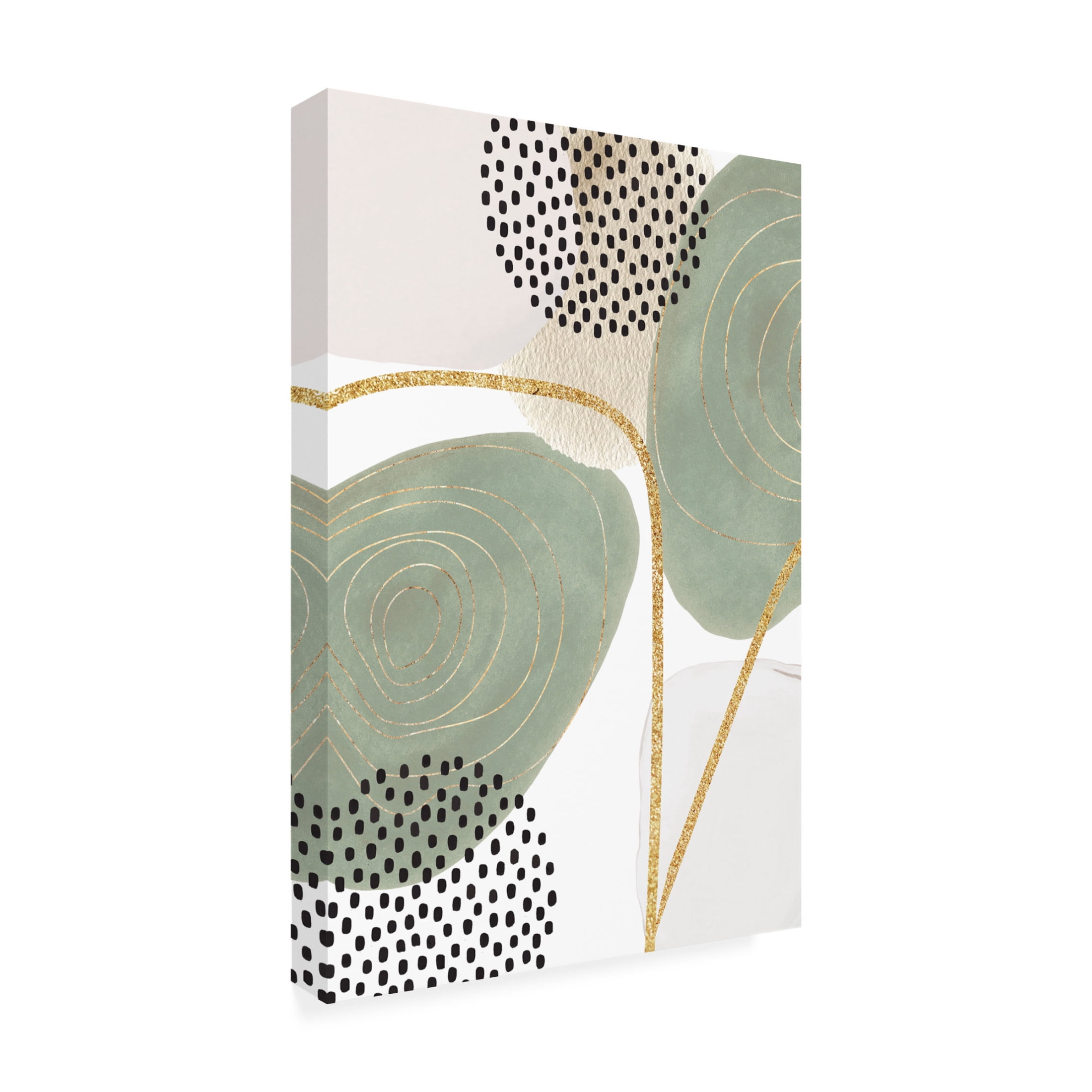 Trademark Fine Art Sally Ann Moss Calm green  4 Canvas Wall Art