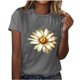 thumbnail image 1 of Camisetas de Manga Corta para Mujeres de Longitud Regular de Poliéster Sólido, Camiseta de Fiesta de Mayo Y Blusa Del Festival para la Primavera Y el Verano, 1 of 3