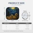 thumbnail image 3 of Fotbe Oil Starry Sky Sunflower Juego de 2 Piezas de Parasoles para Parabrisas | Bloqueador Solar para Auto | Accesorios Plegables para Protección Solar Interior-Medium, 3 of 6