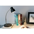 thumbnail image 3 of 12.5" Tall Metal Goose Neck Table LED Lamp with Track-shaped Shade, Matte Black finish, 3 of 4