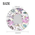 thumbnail image 6 of Kdxio Summer with Flamingo Print Shower Cap for Women,Elastic and Reusable,Double Waterproof Layers Bathing Hat, 6 of 9