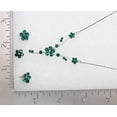thumbnail image 5 of Faship Stunning Green Rhinestone Crystal Floral Necklace Earrings Set, 5 of 5