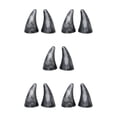 thumbnail image 3 of Baohd 2pieces Sticker Stand Out Crowd With Stylish Devil Horn Car Roof Decoration silver 5Set, 3 of 6