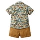 thumbnail image 3 of Boys Outfits & Sets Toddler Gentleman Casual Short Sleeve Floral Hawaii Beach Holiday Shirts and Shorts Set for Kids,Size 4-5 Years, 3 of 7