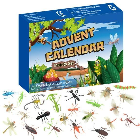 Wadada Advent Calendar 2024 Dinosaur Toys for Kids, 24 Days Countdown Calendar to Christmas Surprise Toys Set with Different Dino Figure, Xmas Gifts for Boys Girls Toddlers Teens 3 4 5 6 7 8 Years Old