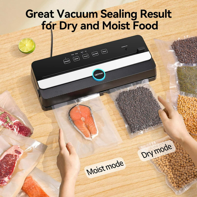  GERYON Vacuum Sealer Machine Silver and 11x120ft Food Vacuum  Sealer Rolls with Cutter: Home & Kitchen