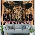 thumbnail image 4 of Orinice Leopard Print Cow Skull Tapestry Wall Hanging Unique Style Graphic Tapestries Home Wall Decor Art Living Room Bedroom Apartment Farmhouse Dorm 40x60inch, 4 of 6