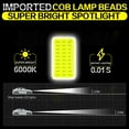 thumbnail image 4 of 9005 LED Headlight Bulbs High Low Beam 9005/9006 Fog Light 12000LM 6000K Cool White Pack of 4, 4 of 16