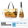 thumbnail image 4 of Easygdp Western Cowboy Ranch Bolsa de Viaje de Playa de Gran Capacidad, Bolsa Tote Perfecta para la Playa, Escapadas de Fin de Semana y Viajes, 4 of 7