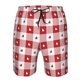 thumbnail image 3 of Balery Plaid Heart Traje de Baño Estilo Hawaiano para Hombre, Shorts de Secado Rápido con Bolsillos-Large, 3 of 6