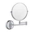 thumbnail image 1 of All copper bathroom makeup mirror folding telescopic wall hanging Beauty Mirror double-sided high-definition beauty without punching, 1 of 4