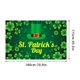 thumbnail image 2 of Banner del jardín del Día de San Patricio - Bandera de trébol verde de doble cara de 45" x 71" con monedas de la suerte y sombreros - Decoración navideña para fiestas de jardín en casa Decoraciones, 2 of 2