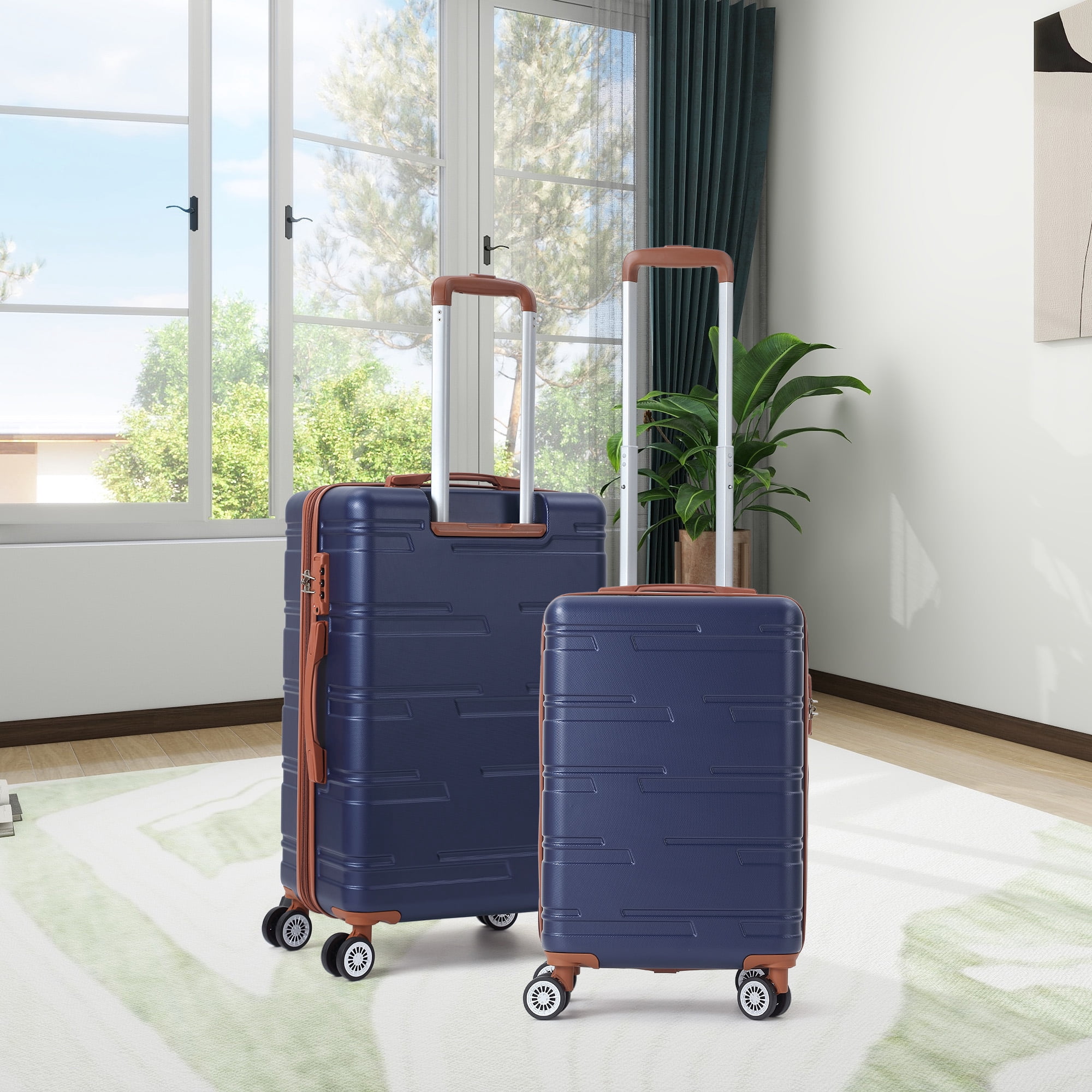 TEQIN 3 Piece Hardshell Luggage Set,Expandable Suitcases With Wheels (20 In/24 In/28 In),Lightweight Suitcase Set 3pcs With TSA Locks ,Durable Hardside Luggage Rolling Suitcase For Travel