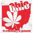 thumbnail image 2 of Ohio Shaped State Pride Buckeye Leaf Plus Size Crewneck Graphic Tee Shirt Brisco Brands 3X, 2 of 5