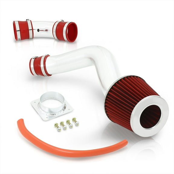 AJP Distributors Cold Air Short Ram Intake CAI SRI JDM Induction System Polish Aluminum Piping Pipe   Filter Compatible/Replacement For Nissan Altima L31 2.5 l4 2002 2003 2004 2005 2006 02 03 04 05 06