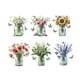 thumbnail image 5 of 6 piezas de pegatinas de pared florales de primavera, arte de hojas , decoración del hogar, calcomanías de vinilo para pared para guardería,, 5 of 9