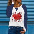 thumbnail image 1 of FcBaudy Hauts pour Femmes, Blouses et Chemises à Manches Longues et Col Rond, Chemises pour Femmes Mode Féminine Col Rond Confortable T-shirt Imprimé Ample Manches Longues Blouse Décontractée Hauts en Dentelle Blouse pour Femmes, 1 of 5