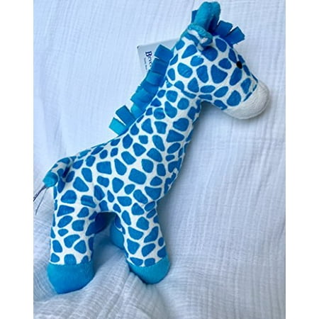 Teddy Rattle - Beverly Hills Teddy Bear Company Giraffe 10 With Built in Rattle - Blue