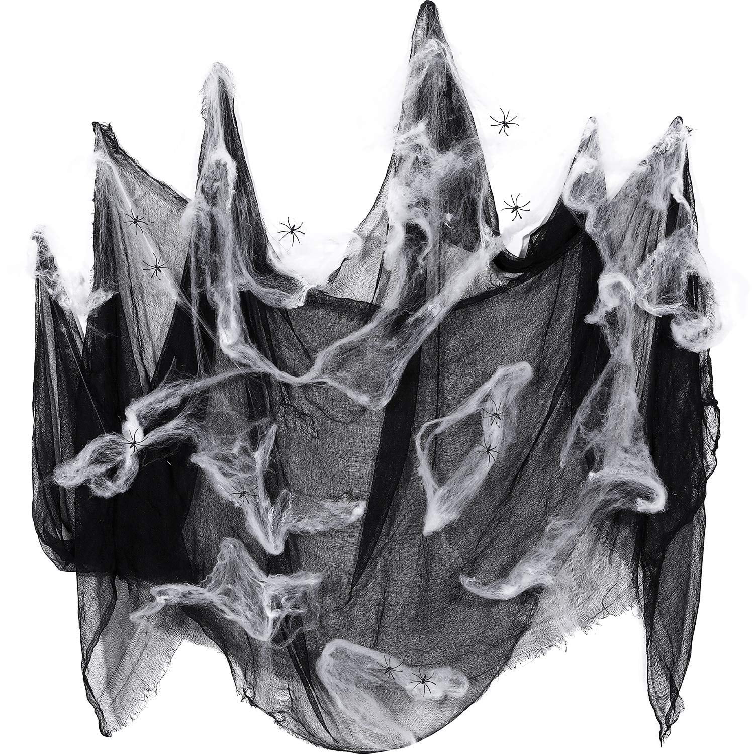 cloth spider web decoration