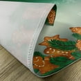thumbnail image 5 of Ambesonne Gingerbread Man Place Mats Set of 4, Xmas Cookies, Standard Size, Green Pale Brown, 5 of 6