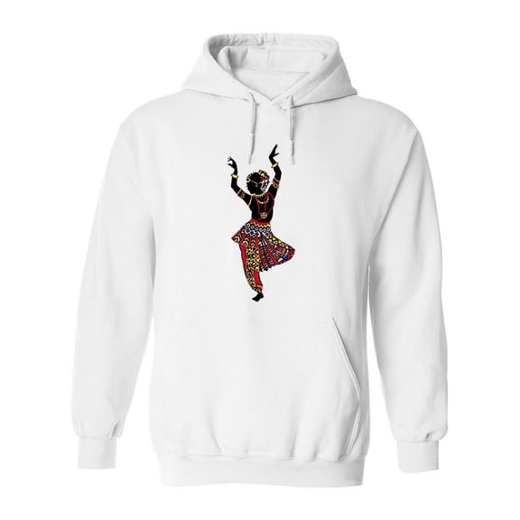Indian Dancer Posing Sketch Hoodie Women -Image by Shutterstock, Female 3X-Large