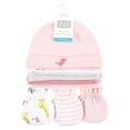thumbnail image 2 of Hudson Baby Infant Girl Cotton Cap and Scratch Mitten Set, Girl Yellow Safari, 0-6 Months, 8-Piece, 2 of 6