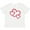AA-White, variant on Inktastic Three Red Hearts Boys or Girls Baby T-Shirt
