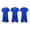 T-966 Blue, variant on Children's Solid Color Football Suit Set For Campus Sports Games Performance Matches Training Uniforms And s For Kids