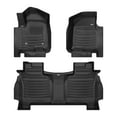 thumbnail image 1 of TuxMat - For GMC Sierra 1500 Double Cab 2019-2026 Models - Custom Car Mats - Maximum Coverage, All Weather, Laser Measured - This Full Set Includes 1st and 2nd Rows, 1 of 10