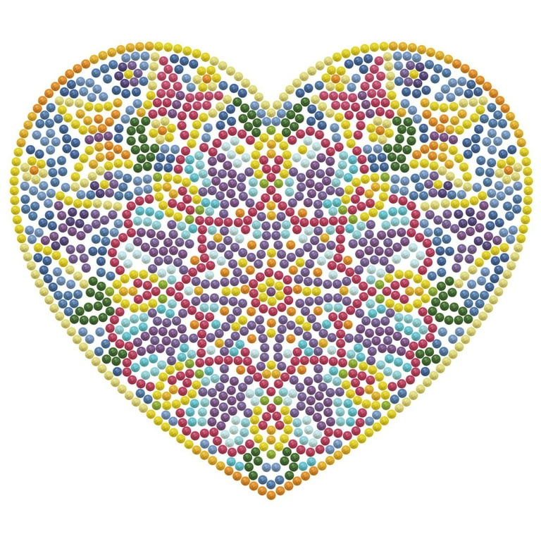 Amazon.com: Diamond Art By Leisure Arts Tie Dye Heart, 8