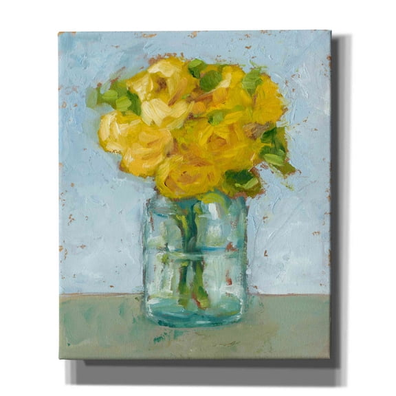 Epic Graffiti "Impressionist Floral Study III" by Ethan Harper, Canvas Wall Art, 20"x24"