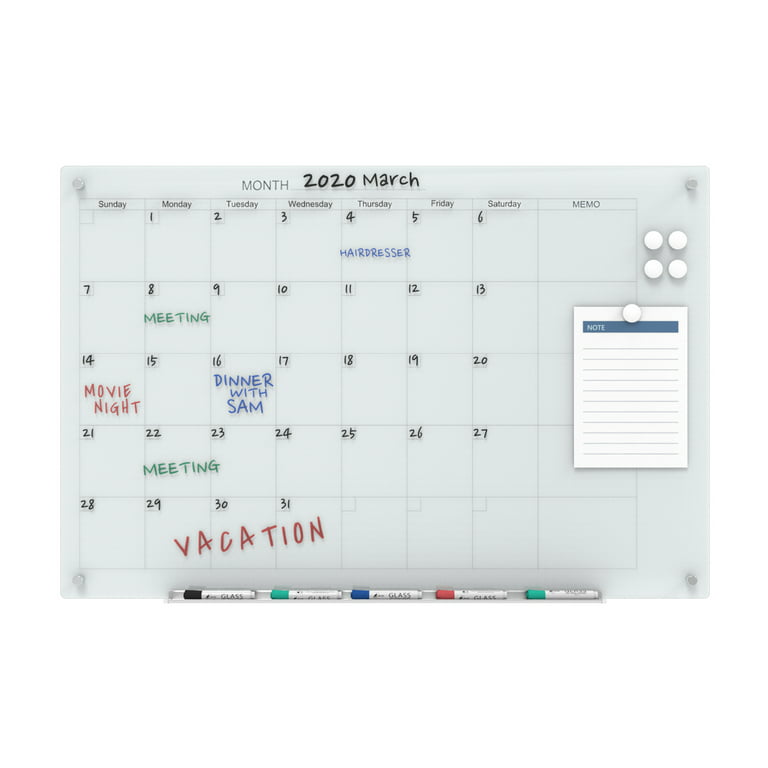 Audio-Visual Direct Magnetic Ultra White Glass Dry-Erase Board - 48 x 72
