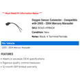 thumbnail image 2 of Oxygen Sensor Connector - Compatible with 2003 - 2004 Mercury Marauder, 2 of 2