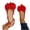 Red, variant on ZACPNCV Womens Flat Closed Toe Sandals Pointed Toe Bow Elastic Back Strap Comfort Summer
