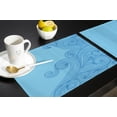 thumbnail image 6 of Placemat Blue Waves Texture Lines Set of 4/6pcs Kitchen Coffee Accessories Coasters Home Dining Table r Linen Mats, 6 of 7