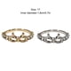 thumbnail image 3 of Sonducket Anillo de diamantes de imitación Estilo simple brillante Anillos de lazo románticos Dorado Type6 NO6, 3 of 6
