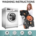 thumbnail image 6 of Wearable Oversized Blanket,Halloween Pumpkin Skull Pattern Wearable Blanket Hoodie for Adults,Cozy Hooded Blankets with Super Pockets,Super Warm Fuzzy Pullover for Women & Men, 6 of 6