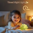 thumbnail image 5 of Night Light for Kids, 7 Color Crocodile Silicone Night Light with Timer, Rechargeable Nursery Night Light LED Bedside Lamp, Dimmable Cute Animal Night Lamp for Kids Boys Girls Toddler, 5 of 8