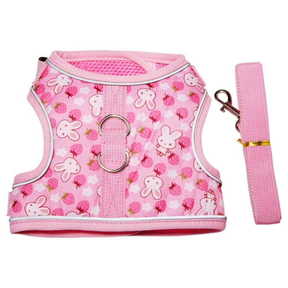 Stylish Kitty with Polka Dot Escape Proof Cat Harness and Leash