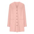 thumbnail image 6 of MeetoTime Womens Fall Cardigans Long Sleeve Button Down Causal Cardigans Solid Color Loose Comfy Cover Ups with Pockets, 6 of 7