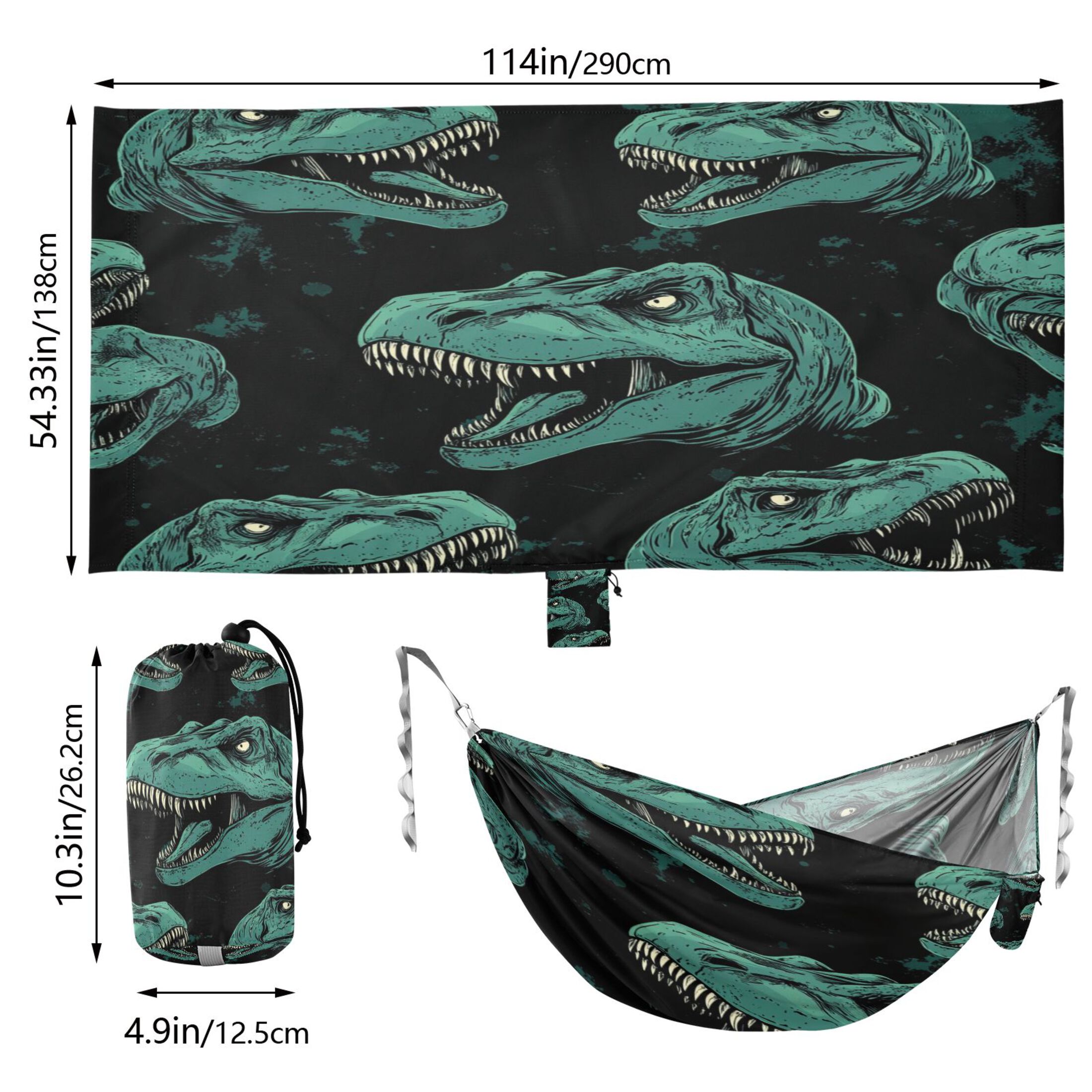 Hammock Camping Hammock Nylon Portable Hammock Travel Camping Hammock Cool Dinosaur