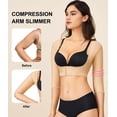 thumbnail image 3 of Mangas de compresión posquirúrgicas Arm Shaper para mujer, color beige, 2XL, 3 of 6